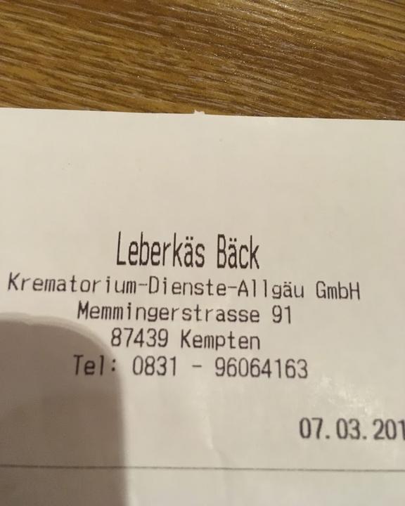 Leberkäs Bäck